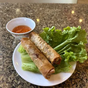 Egg rolls (the biggest at any restaurant I&apos;ve been to before!)