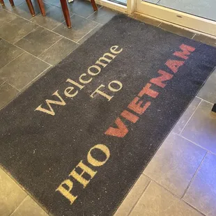 Welcome mat