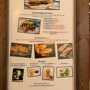 Page 2 of the menu 01/04/2021