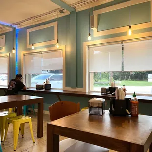 the interior of a restaurant