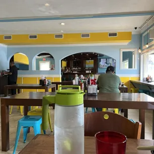 I really like they give you an iced pitcher of water for your table. Front dining room.