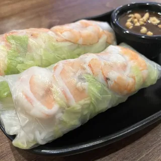 Fresh Grilled Pork Spring Rolls