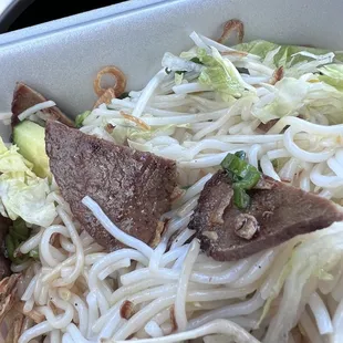 Beef noodle bowl