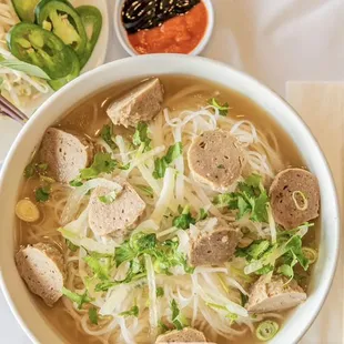 Meatball pho