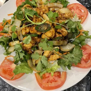 Lemongrass chicken salad