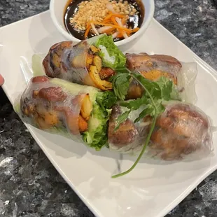Grilled chicken Springrolls