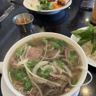26. Pho Tai Nam Ve (rare steak, brisket and flank)