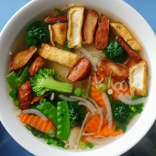 Large pho vegan combination pho $12.95