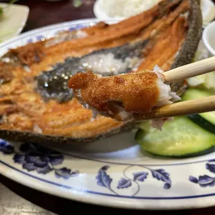 99. Deep Fried Milk Fish with Steamed Rice
