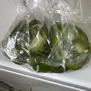 Jalapeño slices on the side