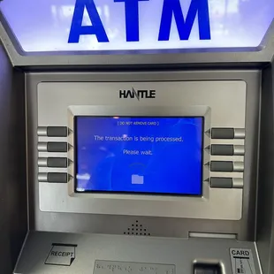 They have ATM in restaurant, but it doesn't work. Bad experience