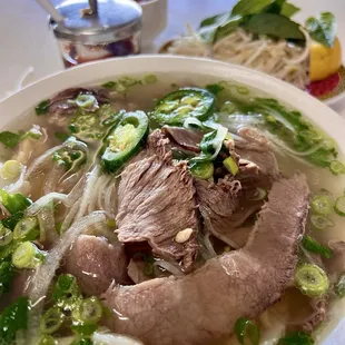 #7, special combo pho (I exchanged raw to cook meats)