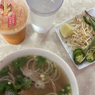 The P1. Pho Vinh Special was amazing and so flavorful.