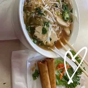 P16. Pho Chicken A5 Crispy Vietnamese Egg rolls