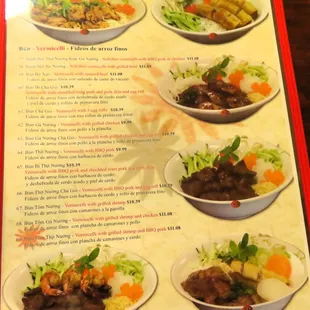 a menu for a chinese restaurant