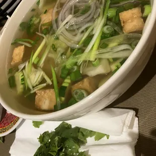 Tofu veggie pho