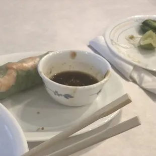 Spring rolls not to shabby