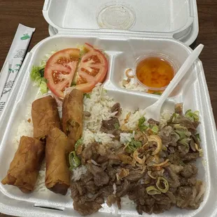 Grilled Pork And Eggrolls / Bun Cha Gio Thit Nuong