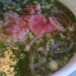 rare beef and brisket pho