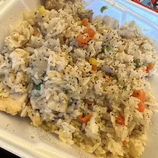 Chicken fried rice was really good!