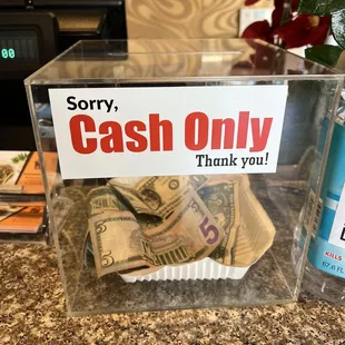 Cash Only