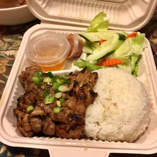 Grilled Chicken Vermicelli Plate