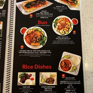 Menu as of 1-1-2025