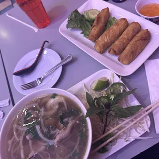 Sliced Rare Steak and Tendon Pho