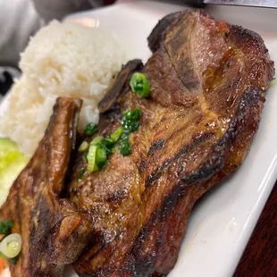 Fried pork-chop rice plate