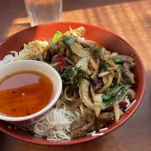 Lemon grass beef vermicelli