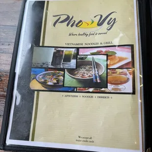 Menu - cover