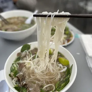 Combination beef noodle soup medium size
