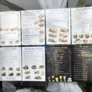 Menu as of 6/30/21
