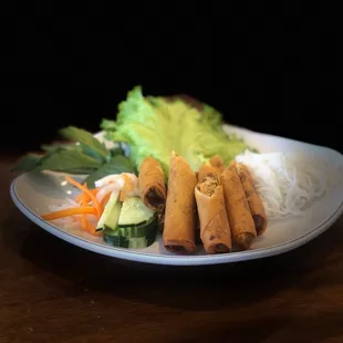 a plate of food on a table