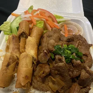 20. Grilled Pork with Spring Roll
