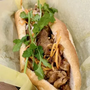 Grilled Pork Banh Mi Sandwich