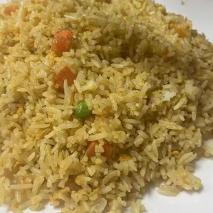 Fried rice.  Plain.