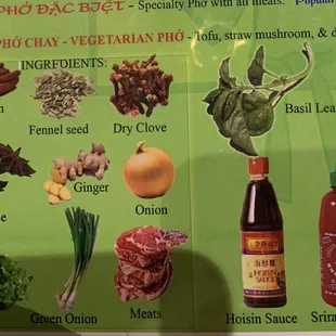 Spices in the pho