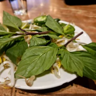 a plate of food on a table