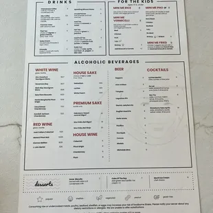 Back side- Menu