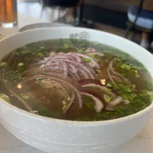 Pho- Rare beef and tendon (hubby loved it but it could have used a little more of the beef and tendon)