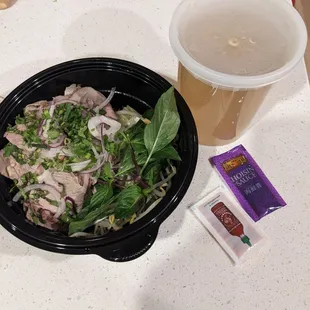 Brisket pho takeout!