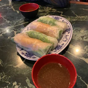 Tofu spring rolls