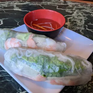 Shrimp fresh spring rolls