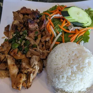 Grilled Chicken Rice Plate