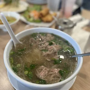 Rare steak pho