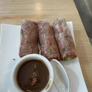 A6. Grilled Meat Spring Rolls