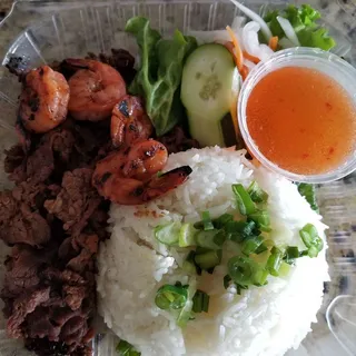 R3. Grilled Shrimp Rice Plate