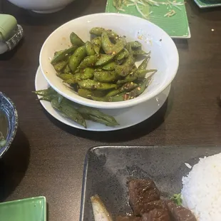 Spicy edamame