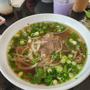 Pho with beef brisket